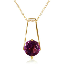 1.45 Carat 14K Solid Yellow Gold Anything For You Amethyst Necklace