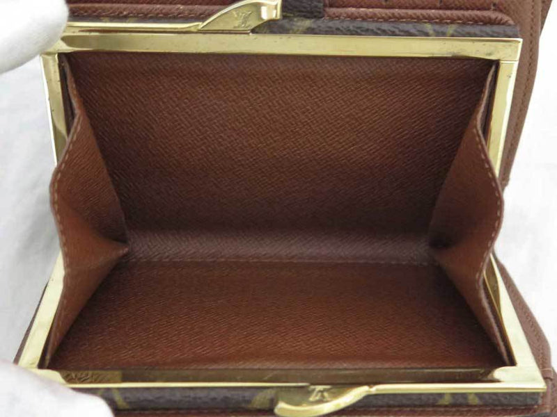 Louis Vuitton Wallet Monogram Portofeuil Vienova Brown Canvas Bi-Fold Womens Mens M61674