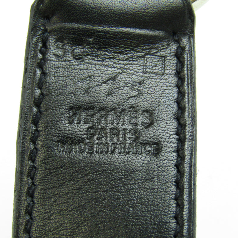 Hermes Pelerin Unisex Leather Standard Belt Black 115