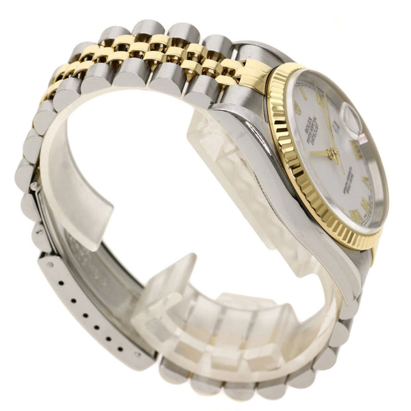 Rolex 16233 Datejust White Roman Watch Stainless Steel / SSxK18YG Men's ROLEX