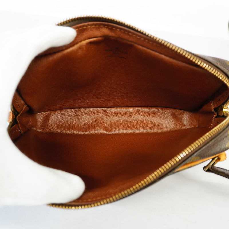 Auth Louis Vuitton Shoulder Bag Monogram Pochette Marley Bandolier M51828