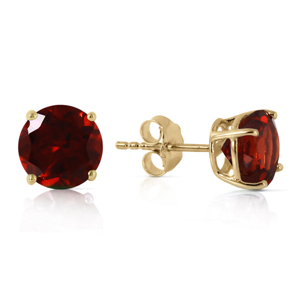 3.1 Carat 14K Solid Yellow Gold Dream Your Heart Garnet Earrings