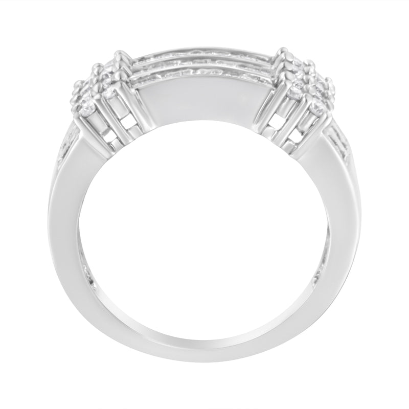 14kt White Gold 1ct TDW Diamond Modern Band Ring (H-ISI2-I1)