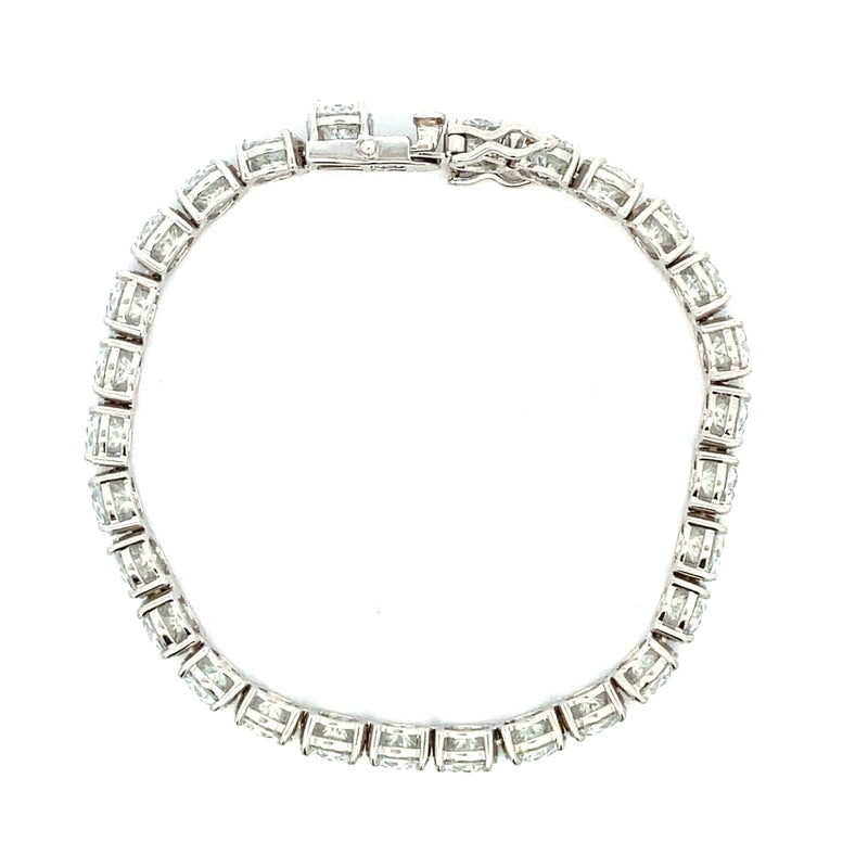 24.00ct Moissanite Tennis Bracelet Sterling Silver