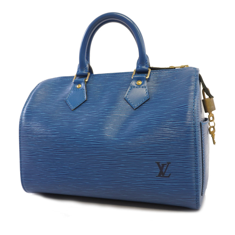 Auth Louis Vuitton Handbag Epi Speedy 25 M43015 Toledo Blue
