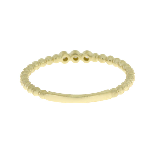 .03ct Diamond stackable band set 10KT Yellow Gold
