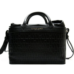Hunting World HUNTING WORLD Handbag Shoulder Bag 2Way Black Leather