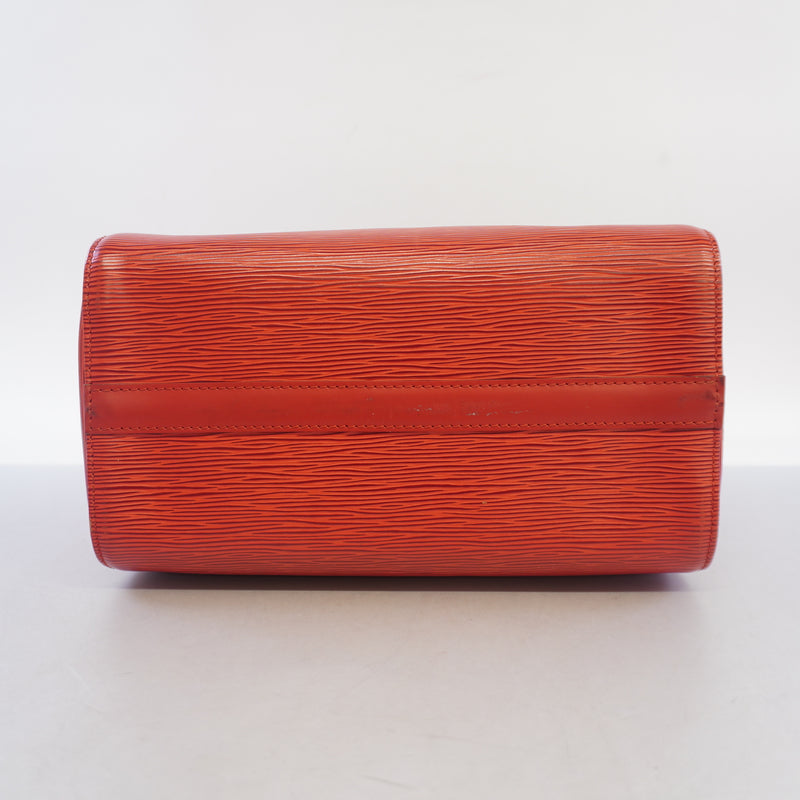 Auth Louis Vuitton Handbag Epi Speedy 25 M43017 Castilean Red