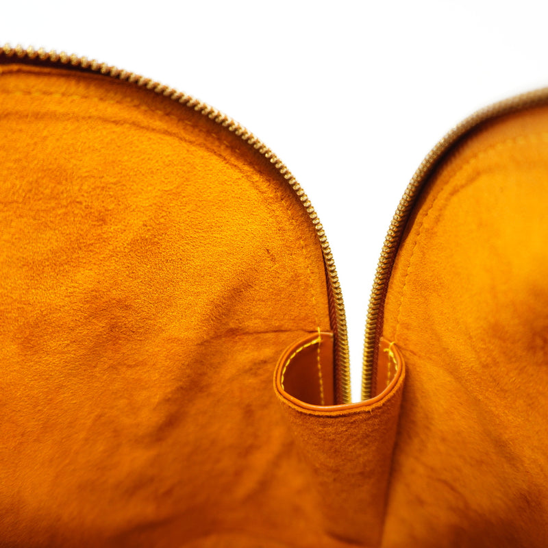 Auth Louis Vuitton Epi Alma Alma M54148 Womens Handbag Gold Cipango