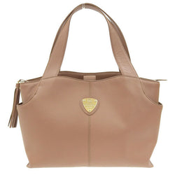 ATAO Womens Leather Tote Bag Pink Beige