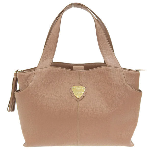 ATAO Womens Leather Tote Bag Pink Beige