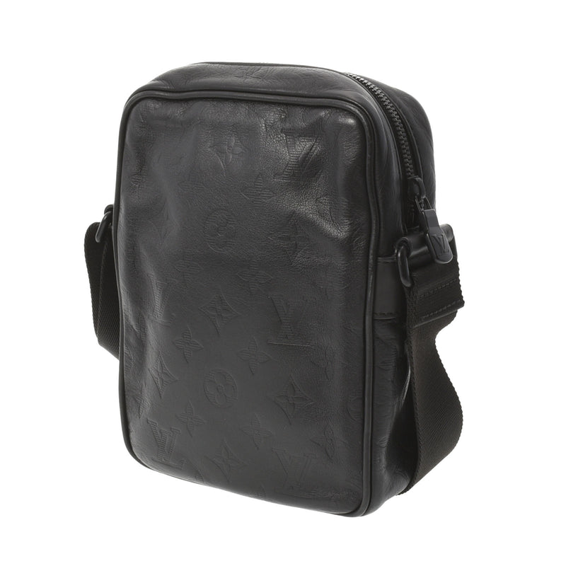 LOUIS VUITTON Monogram Shadow Danube PM Black M43681 Mens Leather Shoulder Bag
