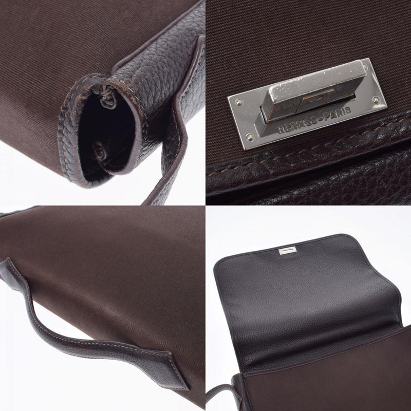 HERMES Hermes Victoria Shoulder Brown □ H engraved (around 2004) Unisex canvas / fjord shoulder bag