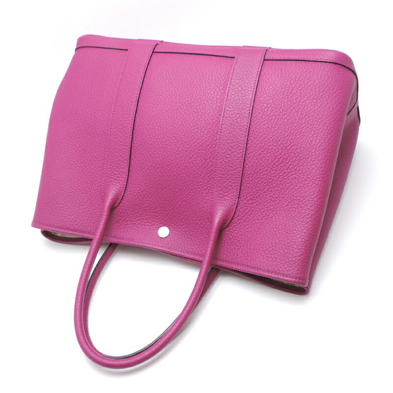 Hermes Garden Party PM Womens Tote Bag Country Rose Purple (Pink)