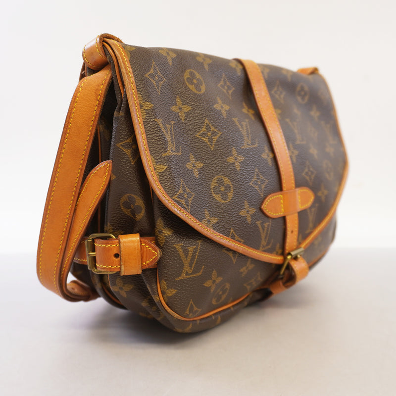 Auth Louis Vuitton Monogram Saumur 30 M42256 Womens Shoulder Bag