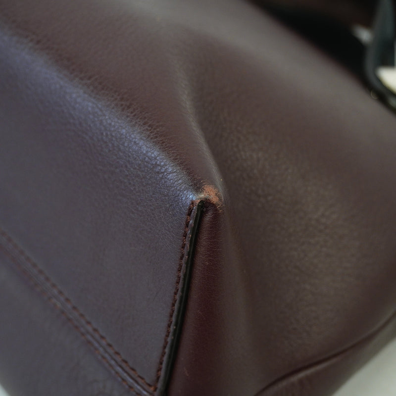 Auth Fendi 2way Bag By The Way Medium Womens Leather HandbagShoulder Bag Brown