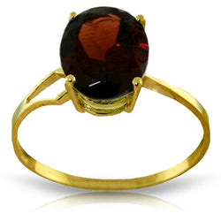 2.2 Carat 14K Solid Yellow Gold Reluctant Lover Garnet Ring