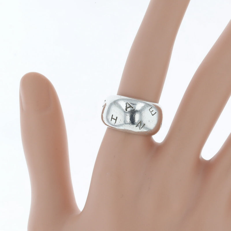 Chanel Ring Wide Silver 925 Top 10 12.5 Ladies CHANEL