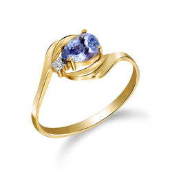 Enchanting Waves Tanzanite Diamond Ring