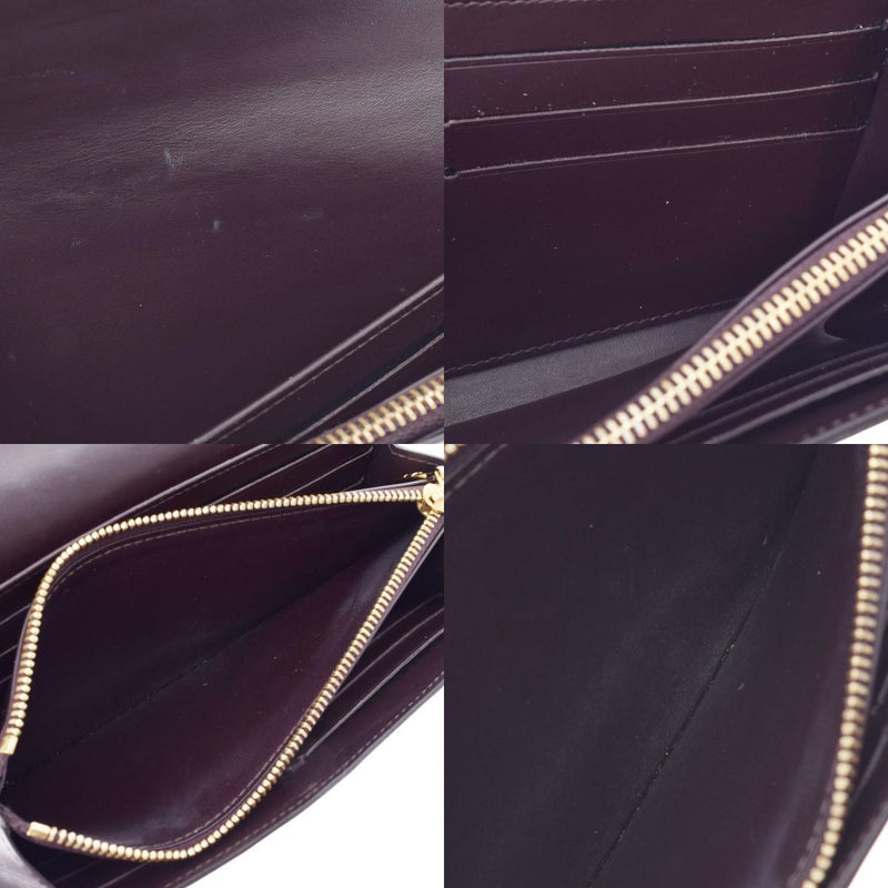 LOUIS VUITTON Louis Vuitton Verni Portofeuil Sarah Amarant M90152 Unisex Monogram Long Wallet