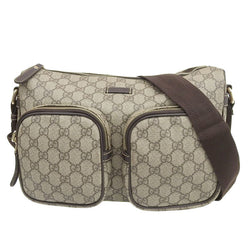 Gucci PVC Shoulder Bag Brown