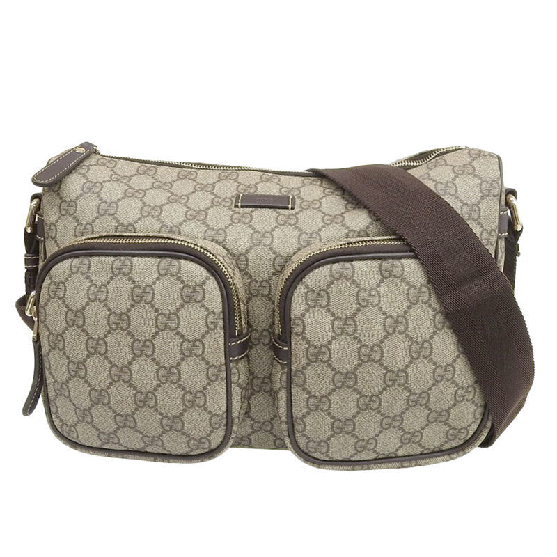 Gucci PVC Shoulder Bag Brown