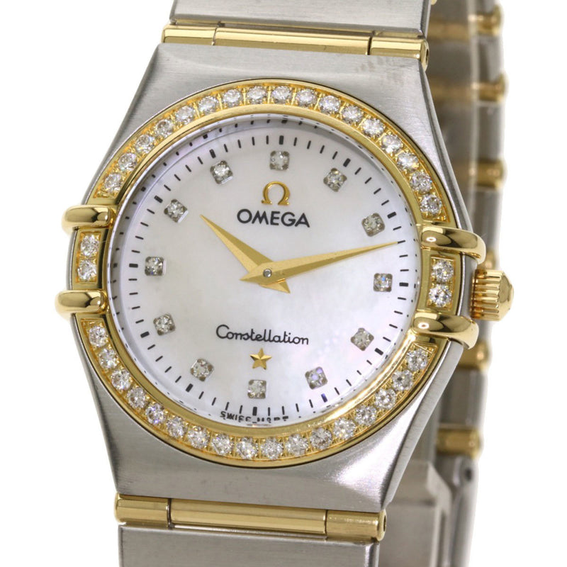 Omega 1277.75 Constellation 12P Diamond Wrist Watch Stainless Steel / SSxK18YG Ladies OMEGA