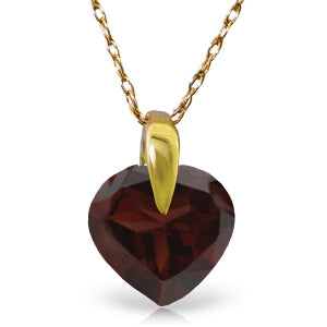 1.15 Carat 14K Solid Yellow Gold Visions Of You Garnet Necklace