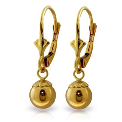 14K Solid Yellow Gold Palisades Drop Earrings