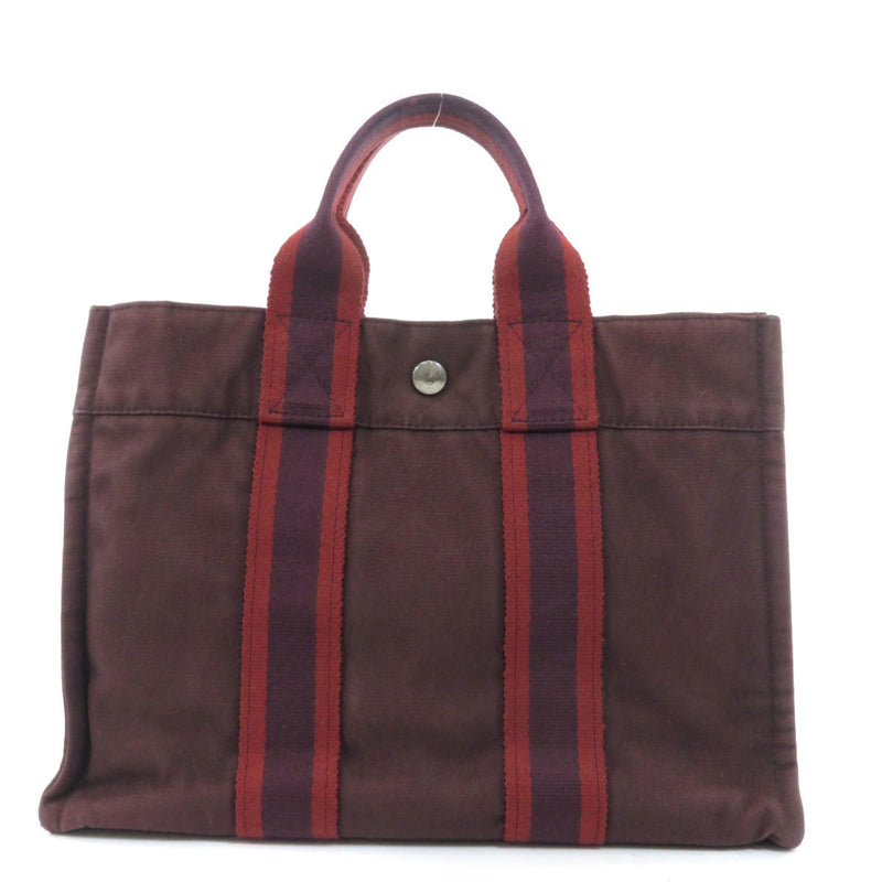 Hermes Sac Fourre-Tout PM Tote Bag Canvas Ladies