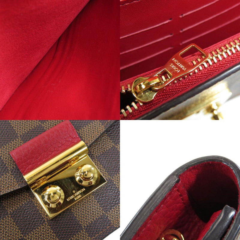Louis Vuitton N60288 Portofeuil Croisette Damier Ebene Shoulder Bag Canvas Ladies LOUIS VUITTON