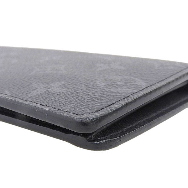 Louis Vuitton Mens PVC Long Wallet (bi-fold) Black
