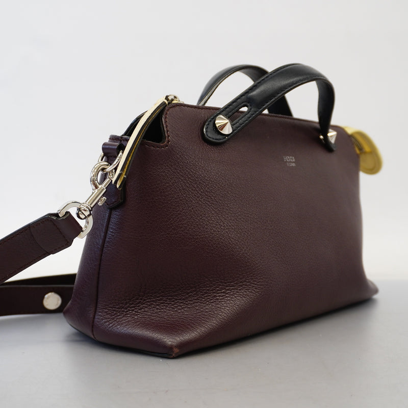 Auth Fendi 2way Bag By The Way Medium Womens Leather HandbagShoulder Bag Brown