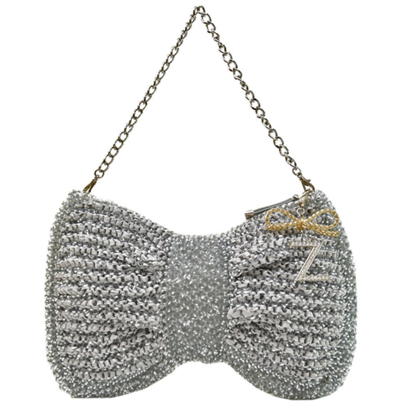 ANTEPRIMA Bag Gray Silver PVC Wire Shoulder Clutch Ladies