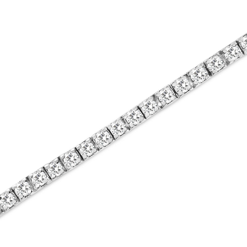 .925 Sterling Silver 2.0 Cttw Diamond Classic Link Tennis Bracelet (I-J Color, I2-I3 Clarity) - 7-1/4"