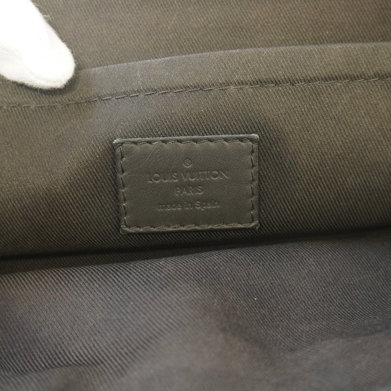 Auth Louis Vuitton Monogram Shadow Pochette Discovery M62903 Mens Clutch Bag
