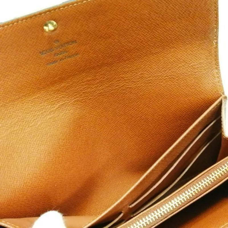 Louis Vuitton Monogram Pochette Portomone Credit M61726 Wallet Long Bi-Fold Ladies