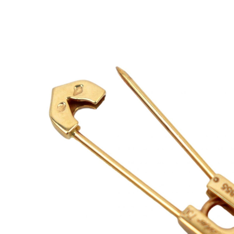 Cartier Entre Lasse Brooch 750 K18YG Yellow Gold Pin Jewelery