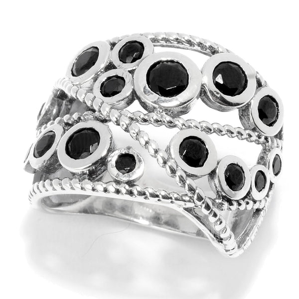 Brand New Black Spinel Ring