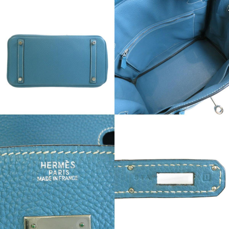 Hermes Birkin 30 Taurillon Blue Gene Handbag Ladies HERMES