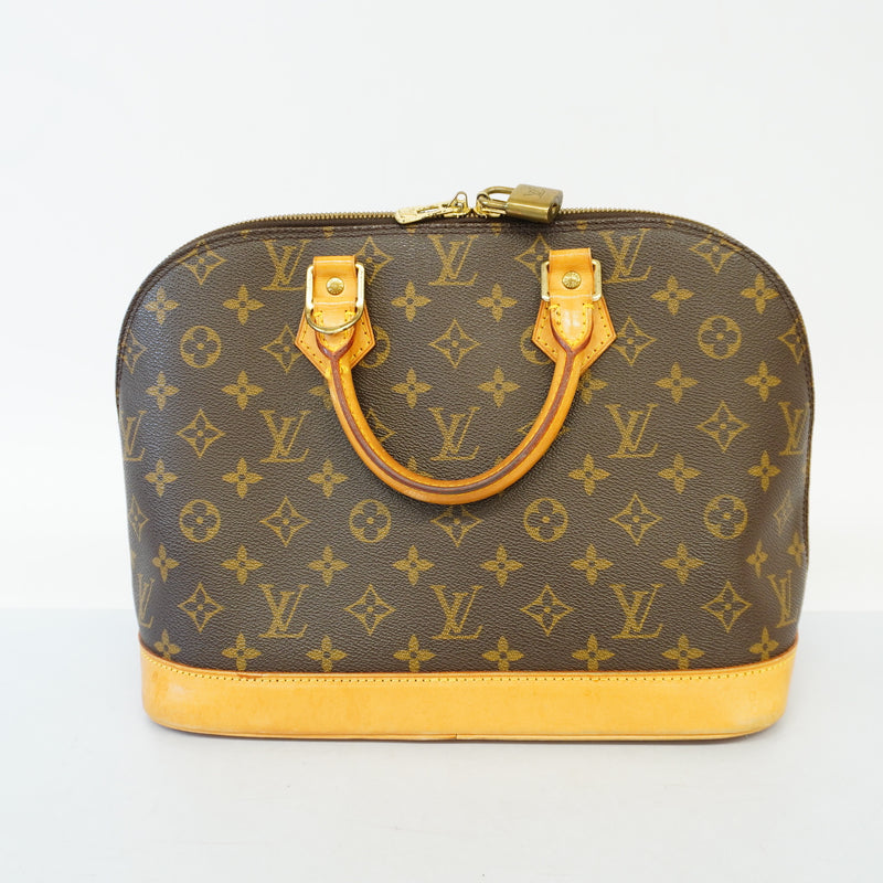 Auth Louis Vuitton Monogram Alma M51130 Womens Handbag