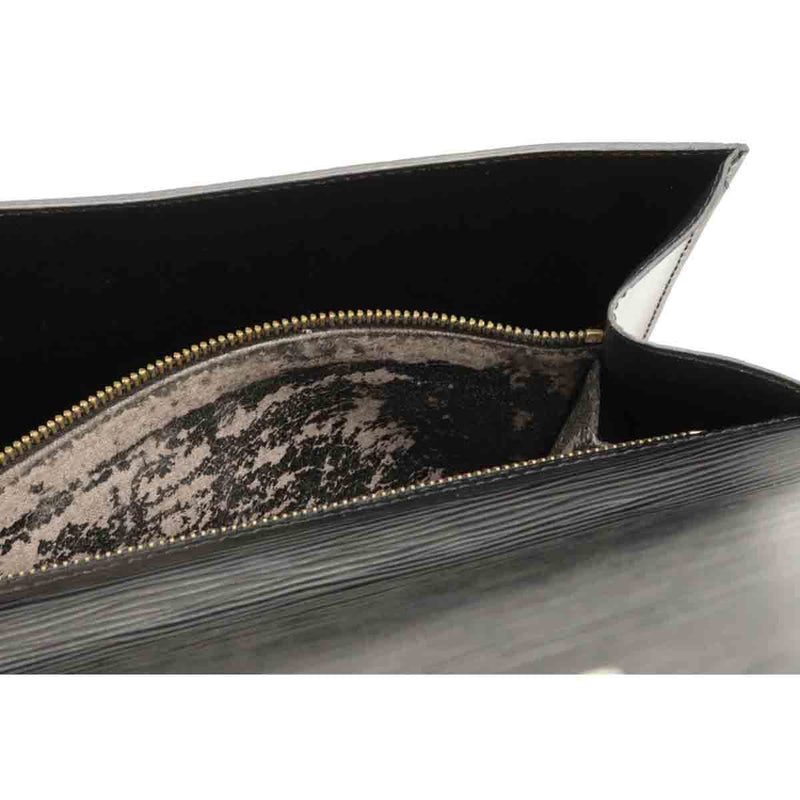 LOUIS VUITTON Epi Earl Deco Second Bag Clutch Leather Noir Black M52632