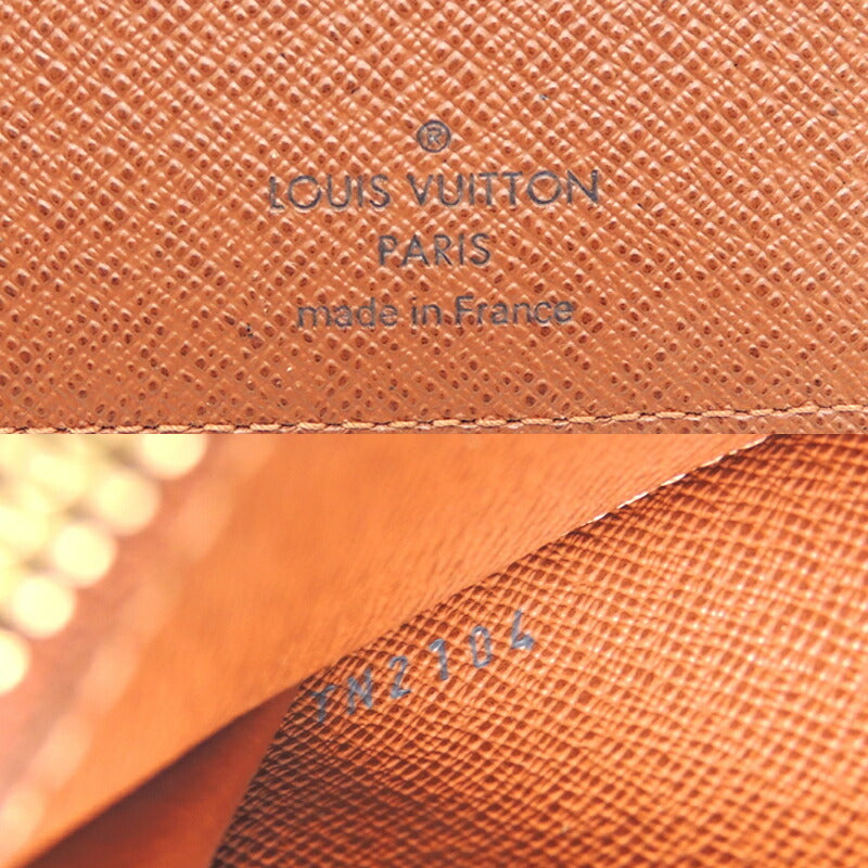 Louis Vuitton Portofeuil Plaza Womens Mens Wallet M66540 Monogram Brown