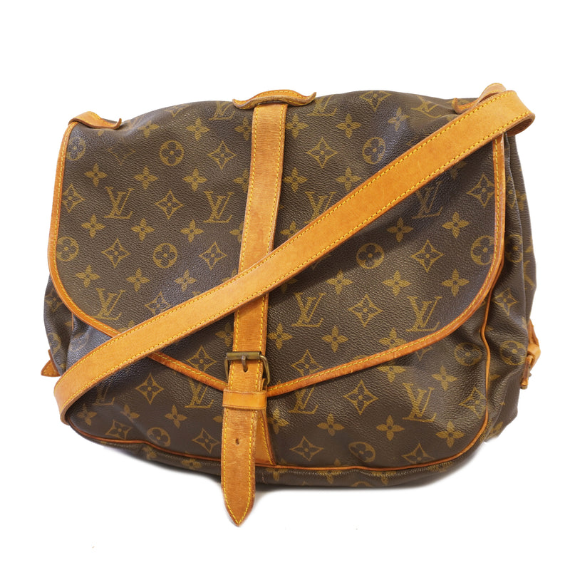 Auth Louis Vuitton Monogram Saumur 35 M42254 Womens Shoulder Bag