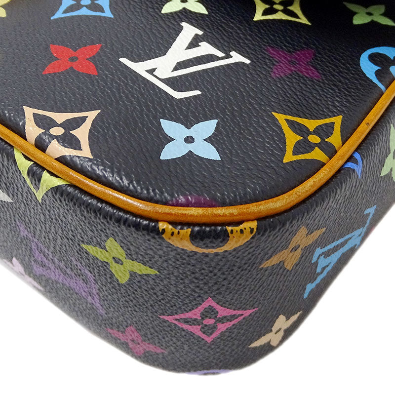 Louis Vuitton M92639 Womens Shoulder Bag BlackMonogramMulti-colorNoir