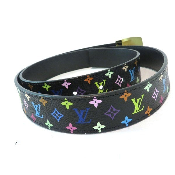 Louis Vuitton Monogram Multicolor Saint Tulle LV Cut 30mm M6890 Noir Belt Ladies