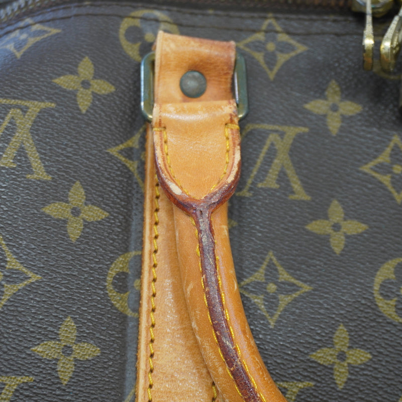 Auth Louis Vuitton Boston Bag Monogram Keepol 50 M41426 Unisex