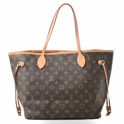 LOUIS VUITTON Monogram Neverfull MM Tote Bag Brown PVC Leather