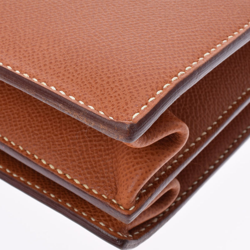 HERMES Hermes Kelly Depeche 34 Cognac  J engraved (around 2006) Mens Epson bag