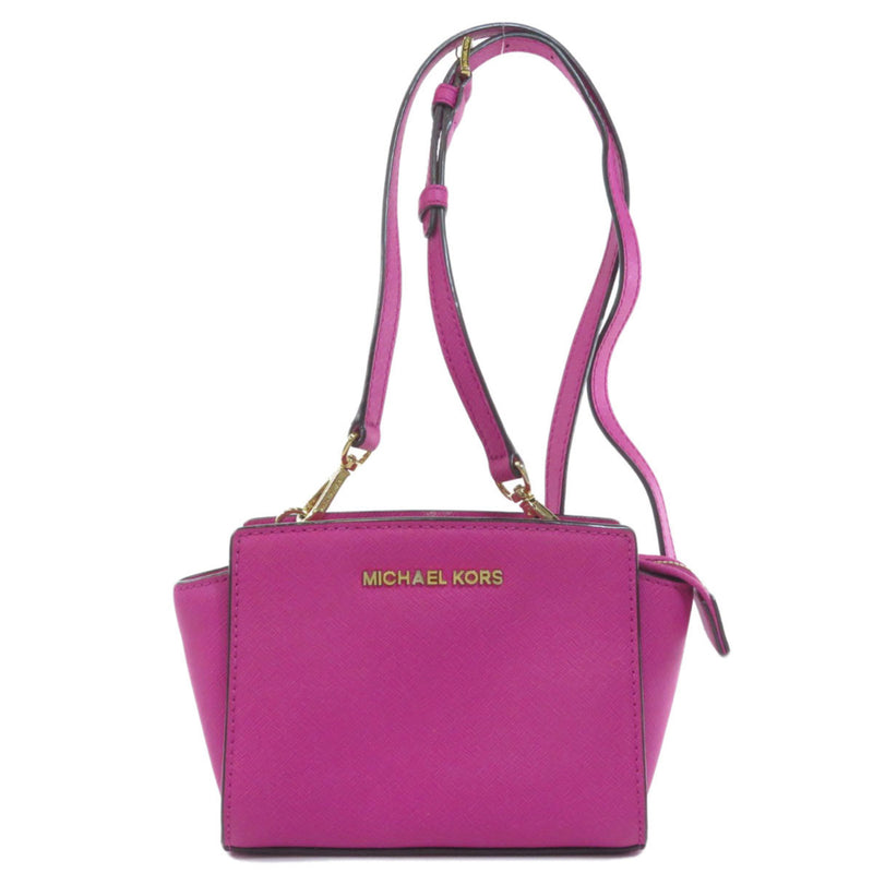 Michael Kors logo mark shoulder bag leather ladies